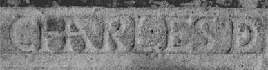 Basque lettering engraved (South of France)