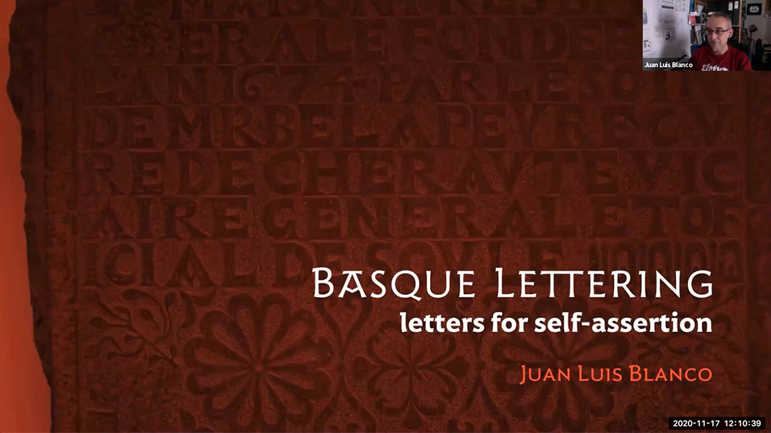 Image taken from the video "Basque Lettering Style: Letters for self-assertion"